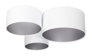 Ceiling for the living room Elements 60W E27 white / silver handmade small 0