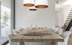 Modern ceiling lamp Elements 60W E27 white / gold decoration small 3