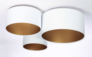 Modern ceiling lamp Elements 60W E27 white / gold decoration small 2