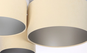Lighting for the hall, ceiling - Elements 60W E27 cream / silver ceiling lamp, handmade small 1