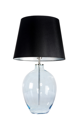 Check Floor lamp with lampshade Luzon Pearl Famlight black / silver E27 60W