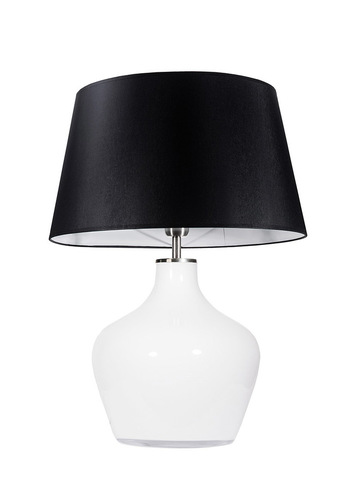 Check Large dresser lamp Famlight Madeira Opal black / white E27 60W