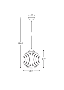 Arran optic Gray Famlight E27 60W copper pendant ceiling lamp small 1