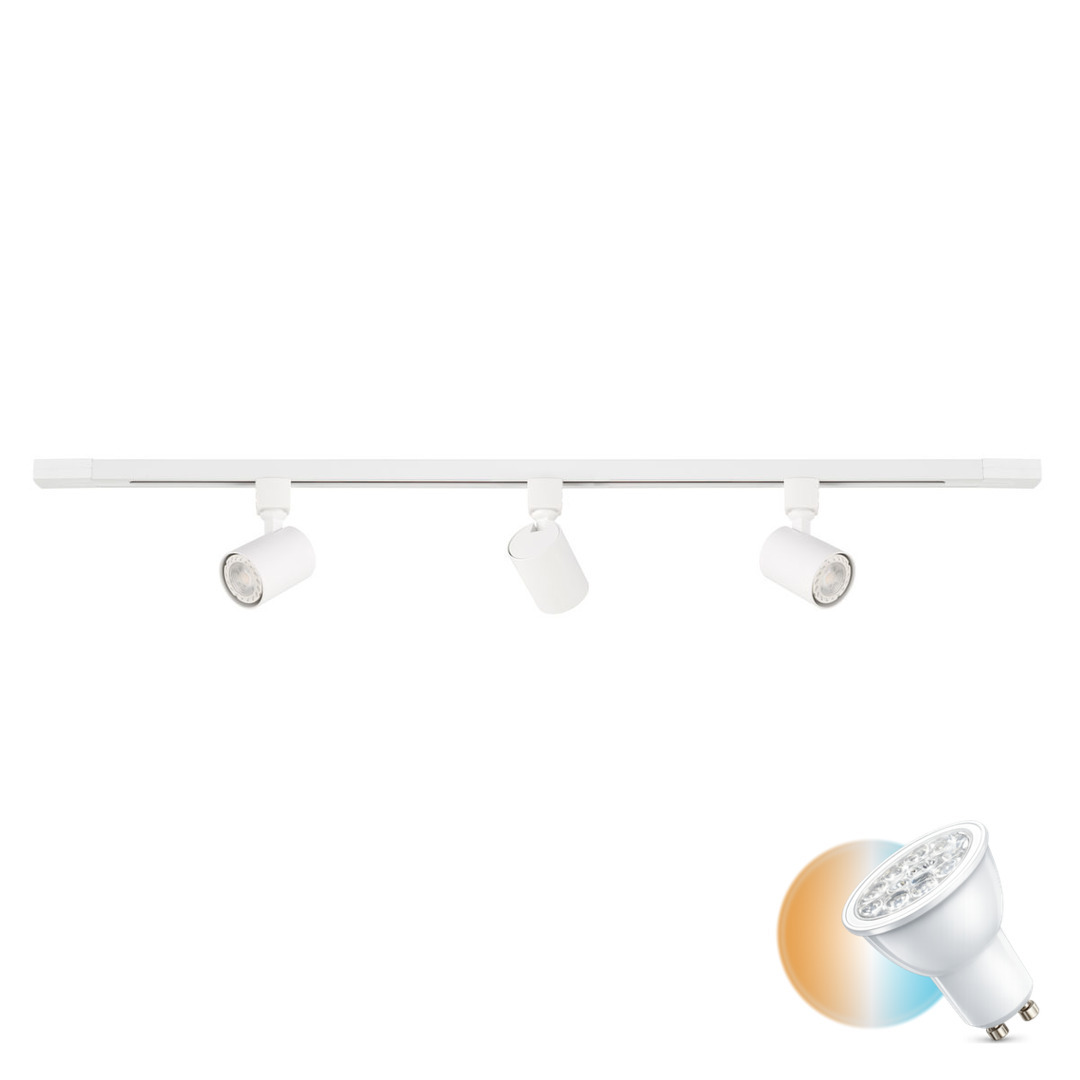 Track Light Set Italux GU10 3-Light White 100 cm TRL-2071-3T-10-WH