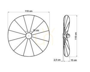 Wall lamp / Ceiling lamp ESKOLA 110 black Thoro 9 Wall lamp / Ceiling lamp ESKOLA 110 black Thoro small 9