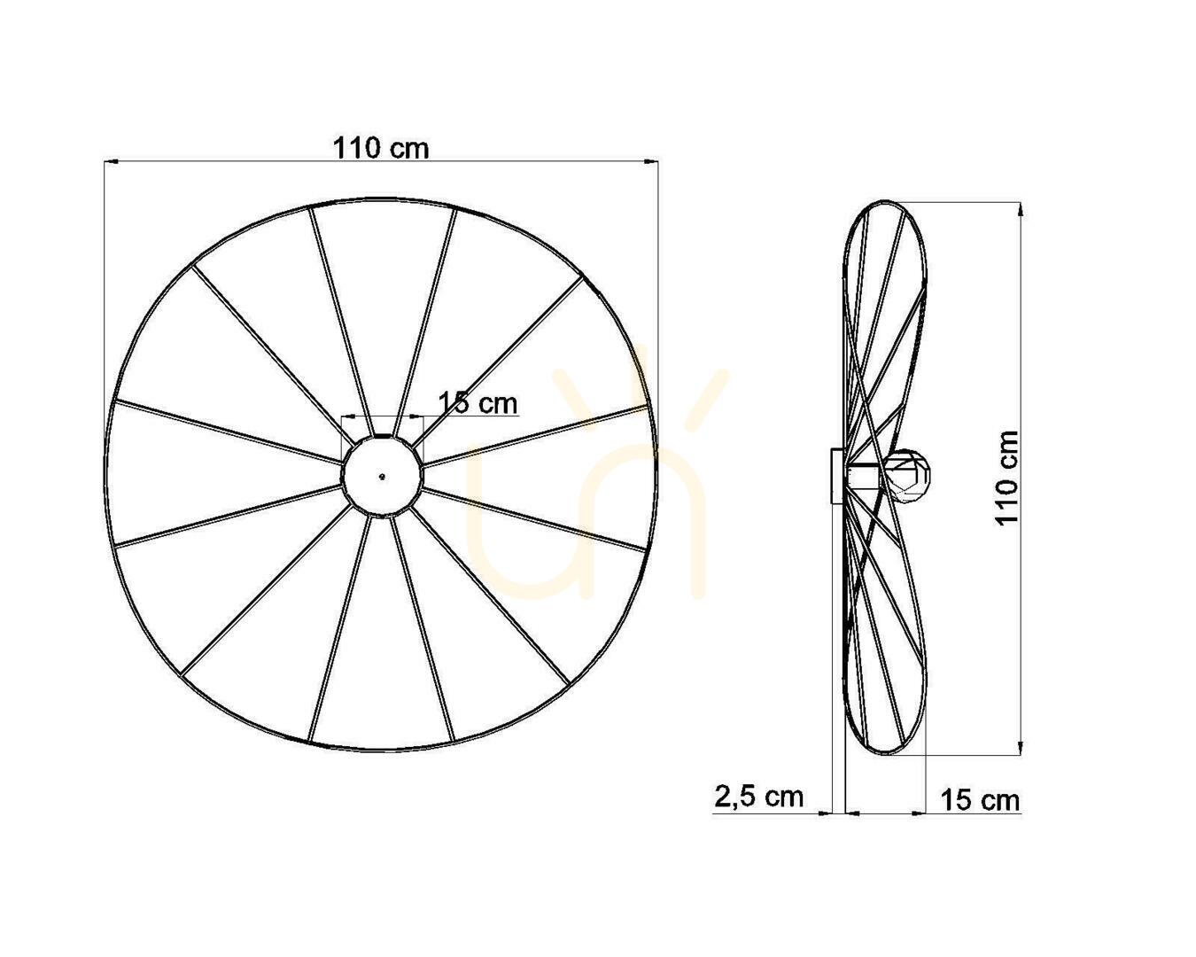 Show Wall lamp / Ceiling lamp ESKOLA 110 black Thoro Wall lamp / Ceiling lamp ESKOLA 110 black Thoro