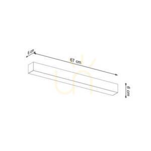 Ceiling lamp PINNE 67 white Thoro small 11