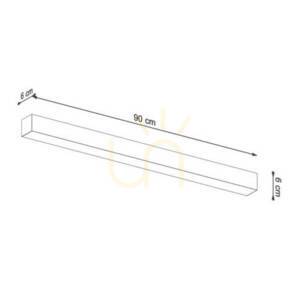 Ceiling lamp PINNE 90 black Thoro small 11