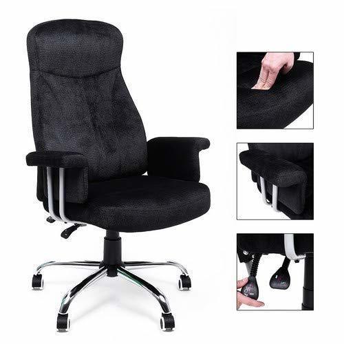 Check Elegant Office Chair OBG41B Velvet Fabric