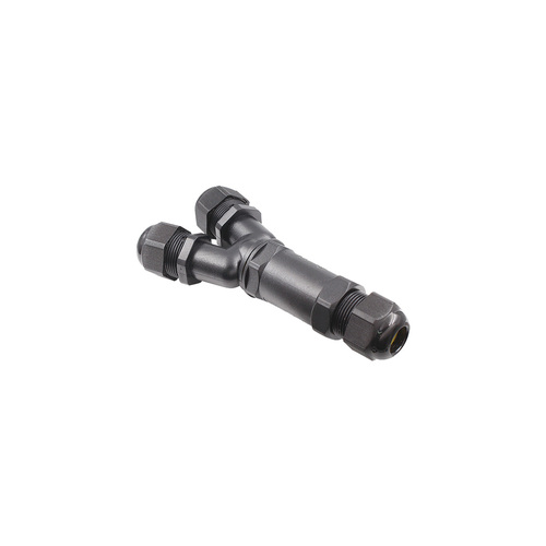 Check Nowodvorski 8846 Y Branch Connector IP68 Waterproof, ~450 V, Black