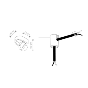 Mounting element CAMELEON MOUNTING B WHITE small 1