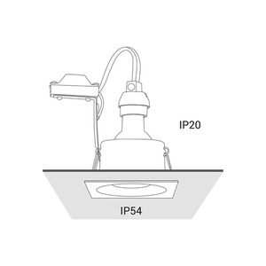 Downlight for bathroom IP54 GU10 DELTA 8368 Nowodvorski small 3