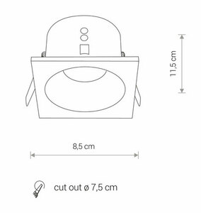 Downlight for bathroom IP54 GU10 DELTA 8368 Nowodvorski small 4