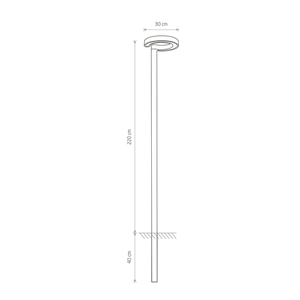 POLE LED garden lantern 9185 Nowodvorski small 1