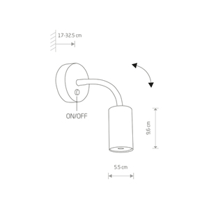 EYE FLEX BRASS S lighting fixture small 1