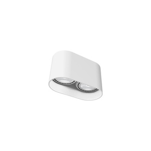 White surface-mounted spotlight Nowodvorski OVAL 9241 2×GU10 ES111 small 0