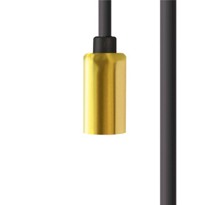 Pendant cable with lamp holder CAMELEON CABLE G9 5 M BLACK / BRASS suspension small 0