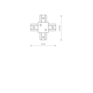 RECESSED X-CONNECTOR BLACK PROFILES small 1