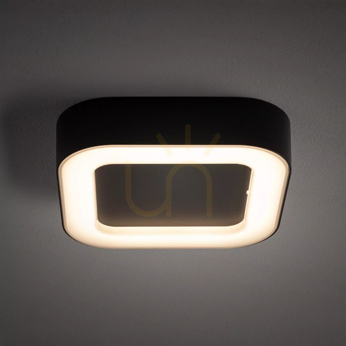 Check Nowodvorski PUEBLA 9513 outdoor LED ceiling light, graphite, 20 cm, 3000 K