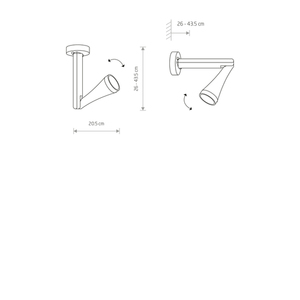 Futuristic outdoor wall lamp OTTAWA 9562 Nowodvorski small 1