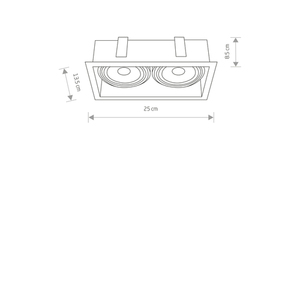 Lighting fitting MOD WHITE II small 1
