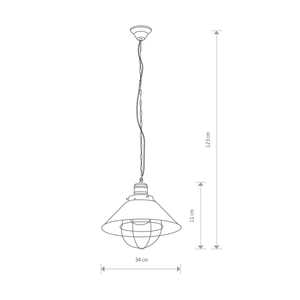 Hanging lamp GARRET IS small 1