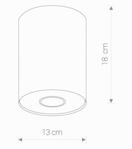 Lighting fixture POINT WHITE L small 1