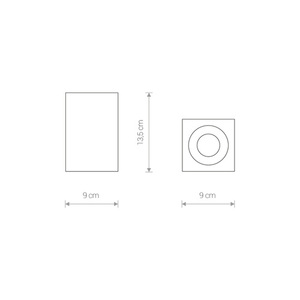 BRAVO WHITE downlight bathroom lamp small 3
