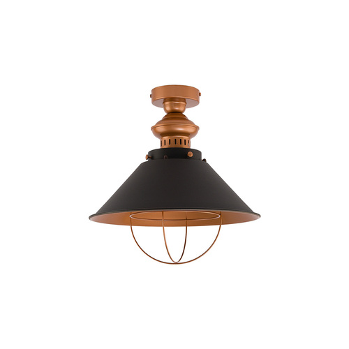 Check Nowodvorski GARRET I 9247 chocolate and copper ceiling light 1×E27 max. 25 W LED