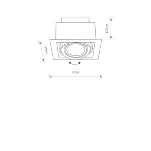 Lighting fixture DOWNLIGHT BLACK I ES111 small 1