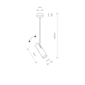 EYE SUPER WHITE I overhang lighting fixture A small 1