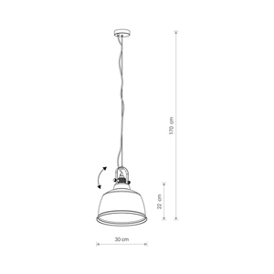 Nowodvorski AMALFI L 8381 Pendant Light, Gold, Ø30 cm Shade, E27 small 1