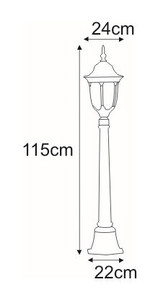 Low K-6007A / L black outdoor standing lamp from the Vasco series 1 Low K-6007A / L black outdoor standing lamp from the Vasco series small 1
