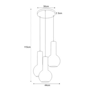 Hanging lamp K-4527 from the ARVI WHITE series small 1
