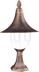 Low outdoor K-8128 black / gold standing lamp from the BOSTON series small 0