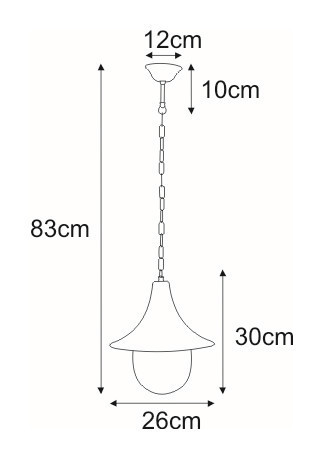View Hanging outdoor lamp K-8131 black from the BOSTON series Hanging outdoor lamp K-8131 black from the BOSTON series