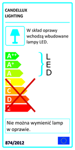 Ssp-23 Ch / Tr + Bl 8W Led 230V Ring Led Blue Eyelet Ceiling Ceiling Lamp Fixed Round Glass Transparent small 1