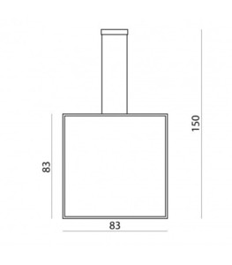 Ramko AKIRA Vertical Chandelier LED 45W 3000K 83x83 cm 66299 small 1