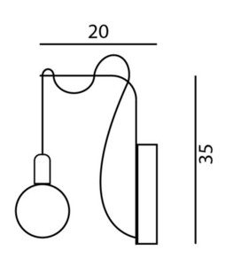 Ramko BORNHOLM Wall Lamp White Sconce 60W E27 67985 small 2