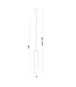 Ramko Fork W-1 White LED Ceiling Pendant Light 3000K 66242 small 3