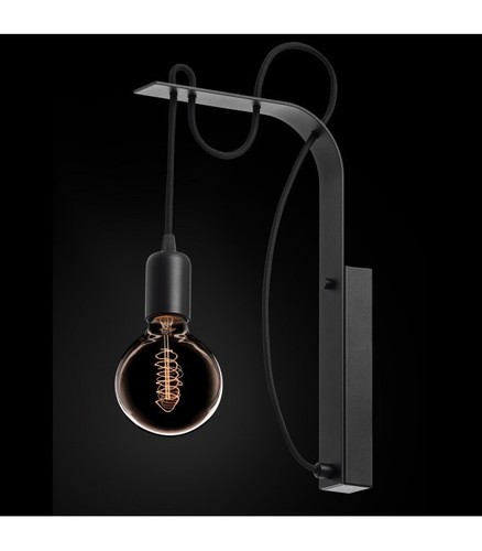 Check Ramko Wall lamp black industrial loft E27 60W 35x20 cm 67749