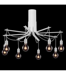 Ramko Ceiling Plafond Light 8xE27 White Industrial 100cm 67983 small 0