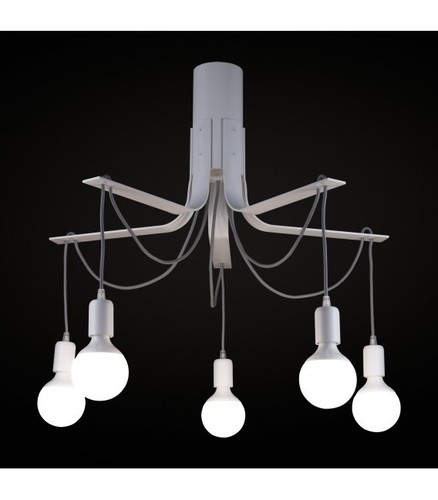 Check Ramko Ceiling Lamp Black 8xE27 Industrial Loft 70x80cm 67748