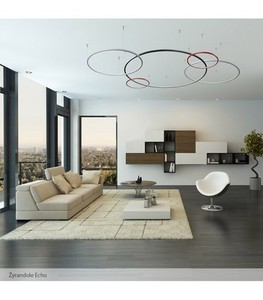 LED Hanging Ceiling Lamp Ramko Echo W 60 25W 3000K 1030lm 67890 small 2
