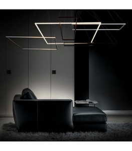 Ramko LED Pendant Ceiling Light 30W 3000K White Black 98x28cm 67029 small 1