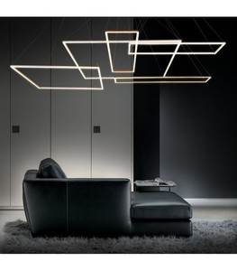 Ramko LED Ceiling Pendant Light 35W 3000K White Black 123x23 cm 67030 small 2