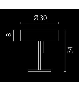 Table Lamp Ramko Kapri Palisander 3xG9 LED 34cm 67441 small 1