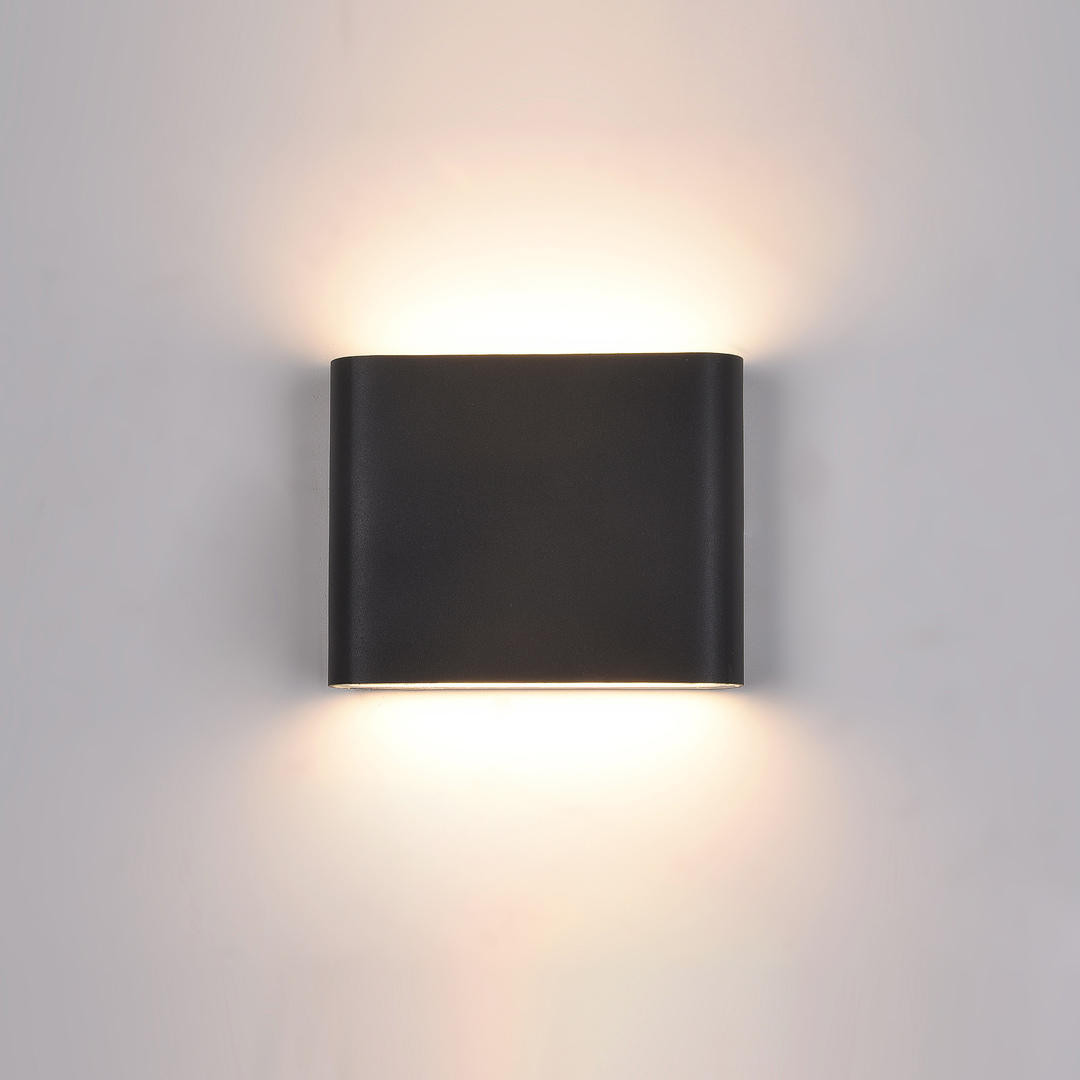 Outdoor Wall Lamp Italux Romano LED Black 6W IP54 PL-206B