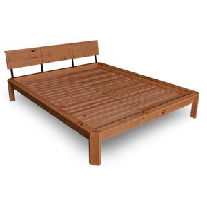 WoodMan Loft Double Bed 180x200 Beech Wood Natural Oiled 1283 small 1