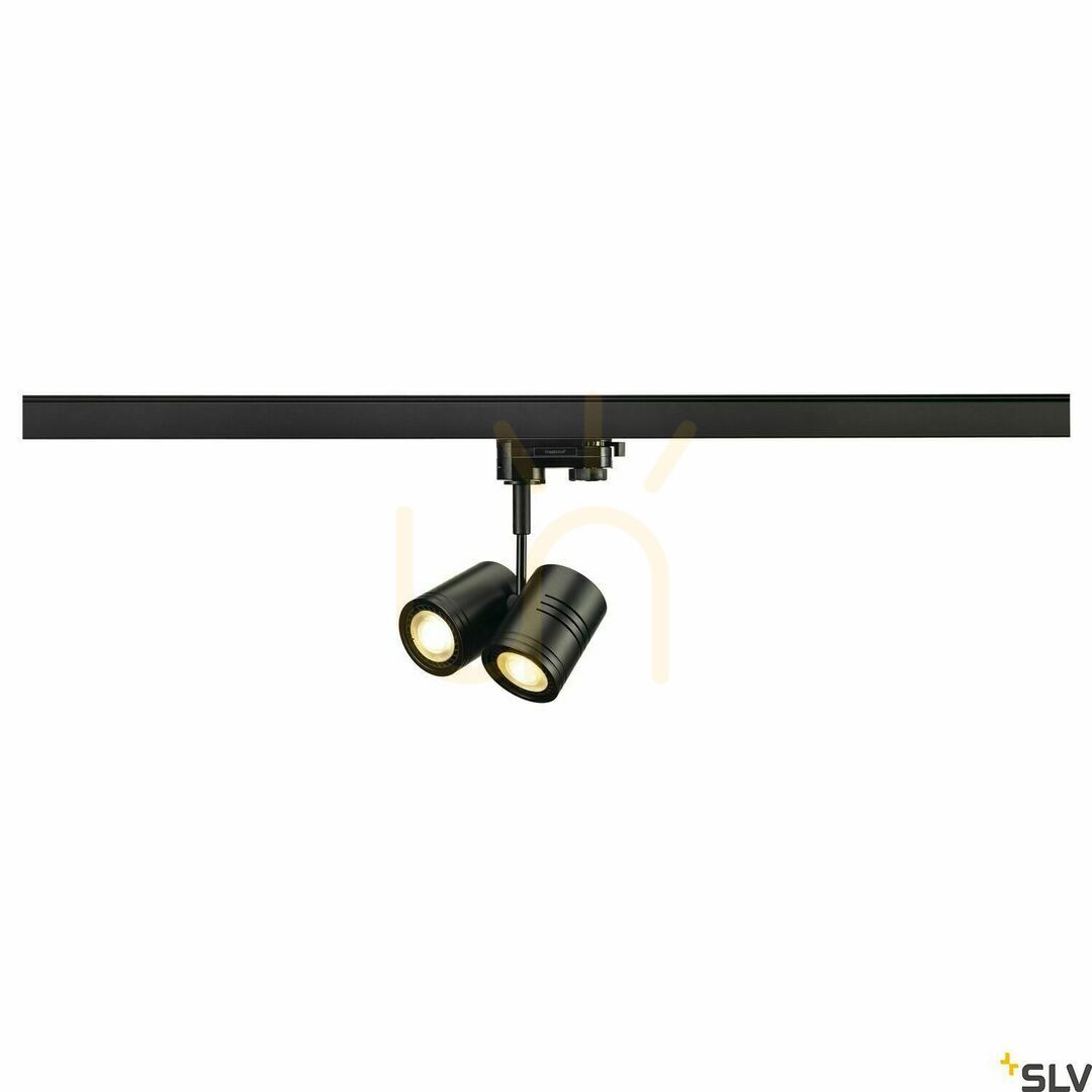 View Track Light SLV BIMA II 2xGU10 3-Circuit Black 152230 Track Light SLV BIMA II 2xGU10 3-Circuit Black 152230